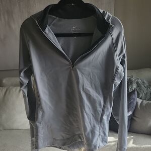Nike Charcoal Dri-Fit Half-Zip Top